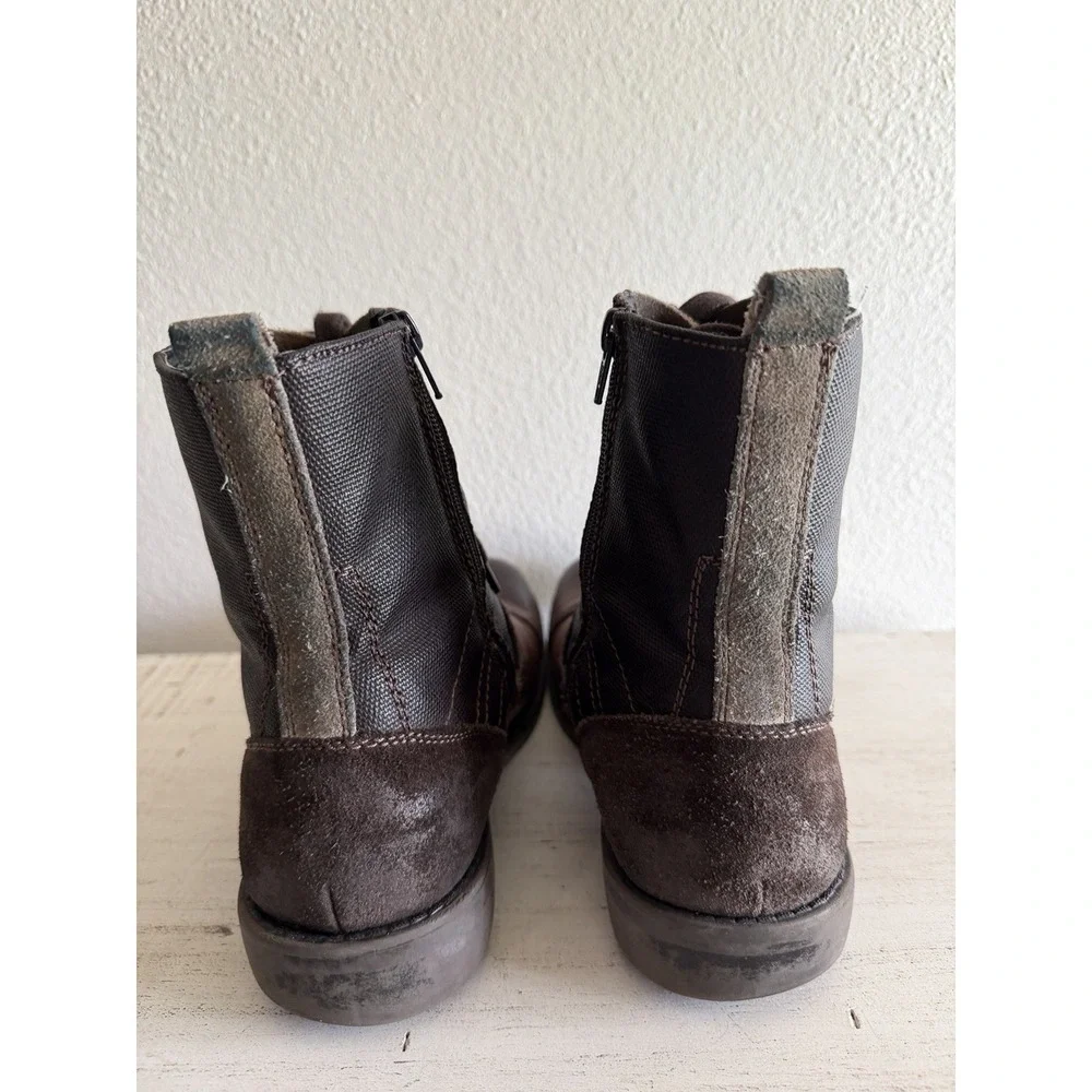 Alfani Grouch Men's Lace Up & Zip Boots Size Two-Tone 9‎